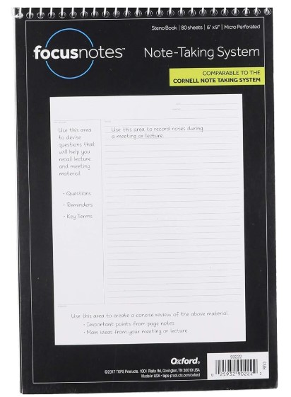 focus note taking system