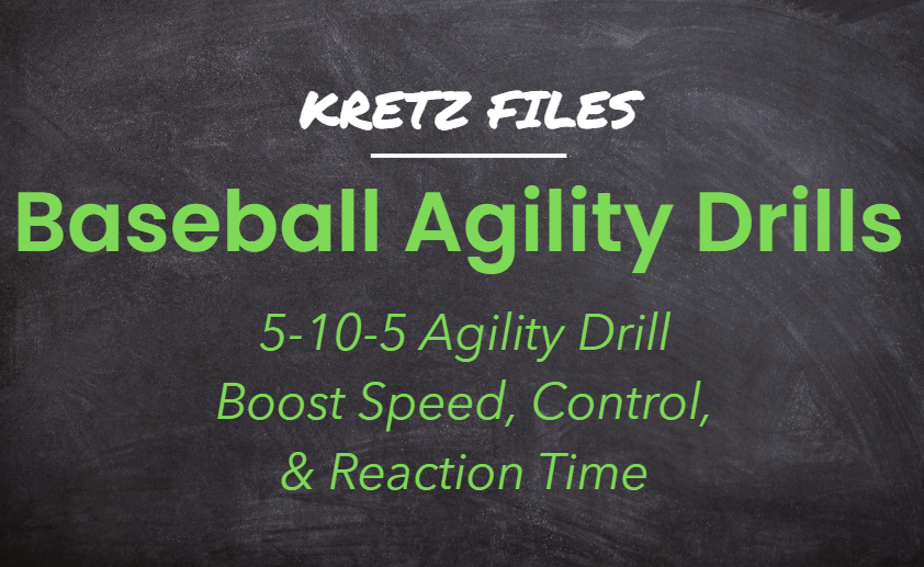 baseball agility drills showing the 5-10-5 agility drill