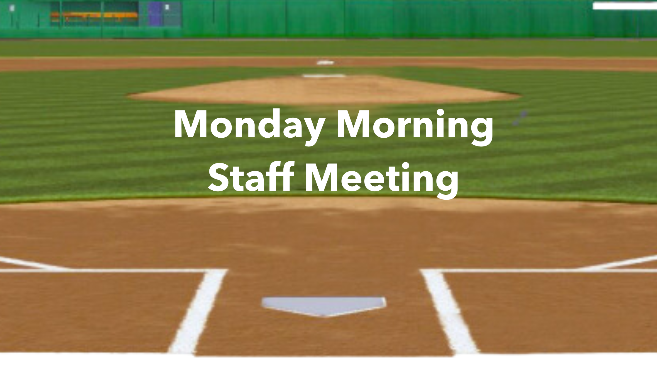 Monday Morning Staff Meeting is where high school coaches can get strategies and ideas for player, staff, and program development.