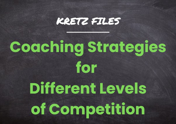 coaching strategies for different levels of competition